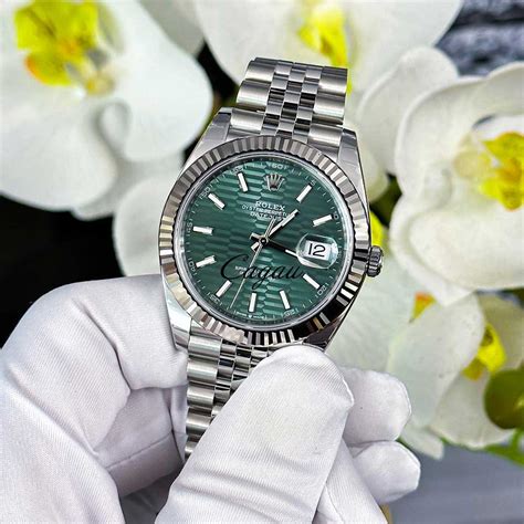 rolex datejust 41 gold green|2021 Rolex Datejust 41 mm.